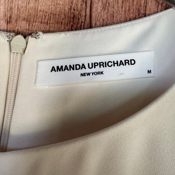 Amanda Uprichard Dress Ivory Sleeveless Shift Minimalist Capsule Versatile M - Picture 7 of 8